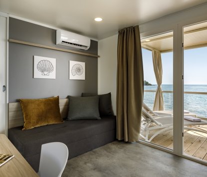 Mobilhaus Kroatien Aminess Maravea Camping Resort Amber Sea Luxury 4+2