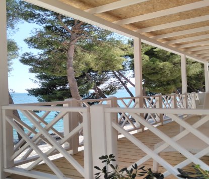 Mobilhaus Kroatien Amadria Park Camping Trogir Luxury Belvedere 4+2